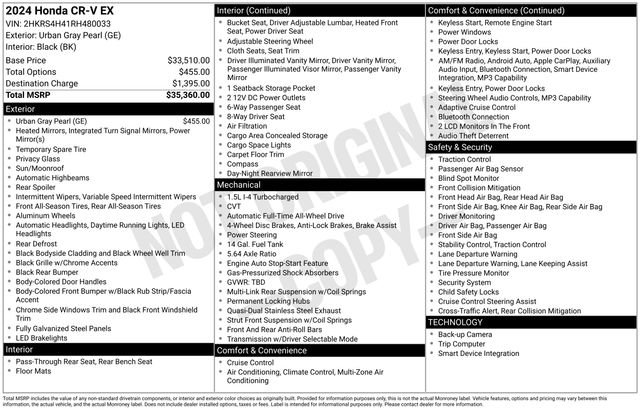 Used 2024 Honda CR-V EX image 36