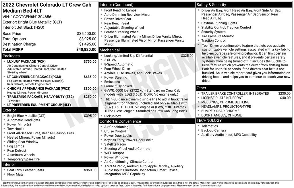 Used 2022 Chevrolet Colorado LT w/ Luxury Package image 20