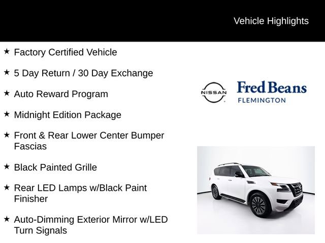 Certified 2023 Nissan Armada SL w/ Midnight Edition Package AWD/4WD image 5