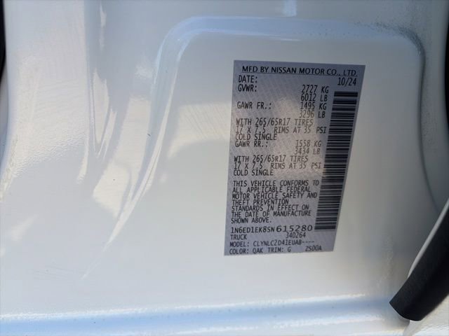 Certified 2025 Nissan Frontier SV w/ SV Convenience Package image 24