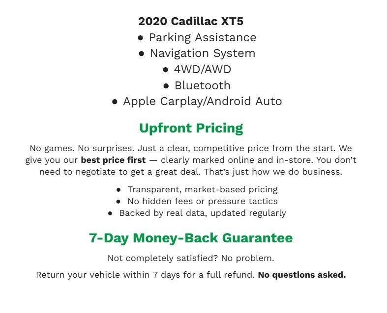 Used 2020 Cadillac XT5 Premium Luxury image 2