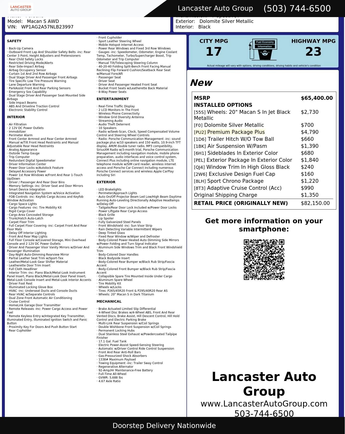 Used 2022 Porsche Macan S AWD/4WD image 2