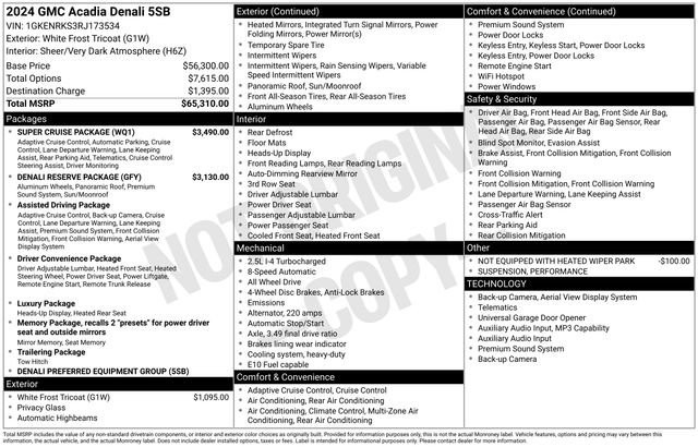 Used 2024 GMC Acadia Denali w/ Super Cruise Package image 26