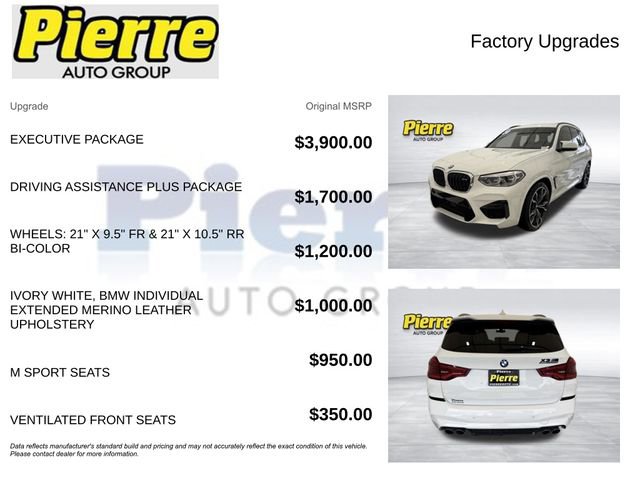 Used 2020 BMW X3 M w/ Executive Package image 13