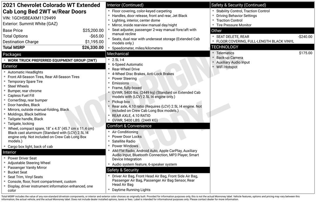 Used 2021 Chevrolet Colorado W/T image 5