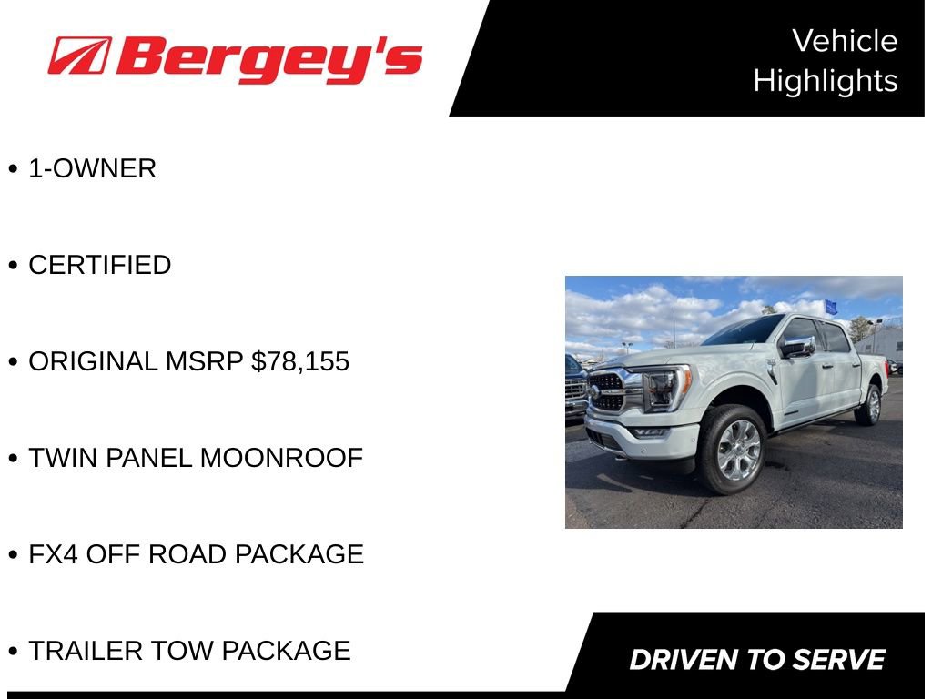 Certified 2023 Ford F150 Platinum w/ Equipment Group 701A High image 5