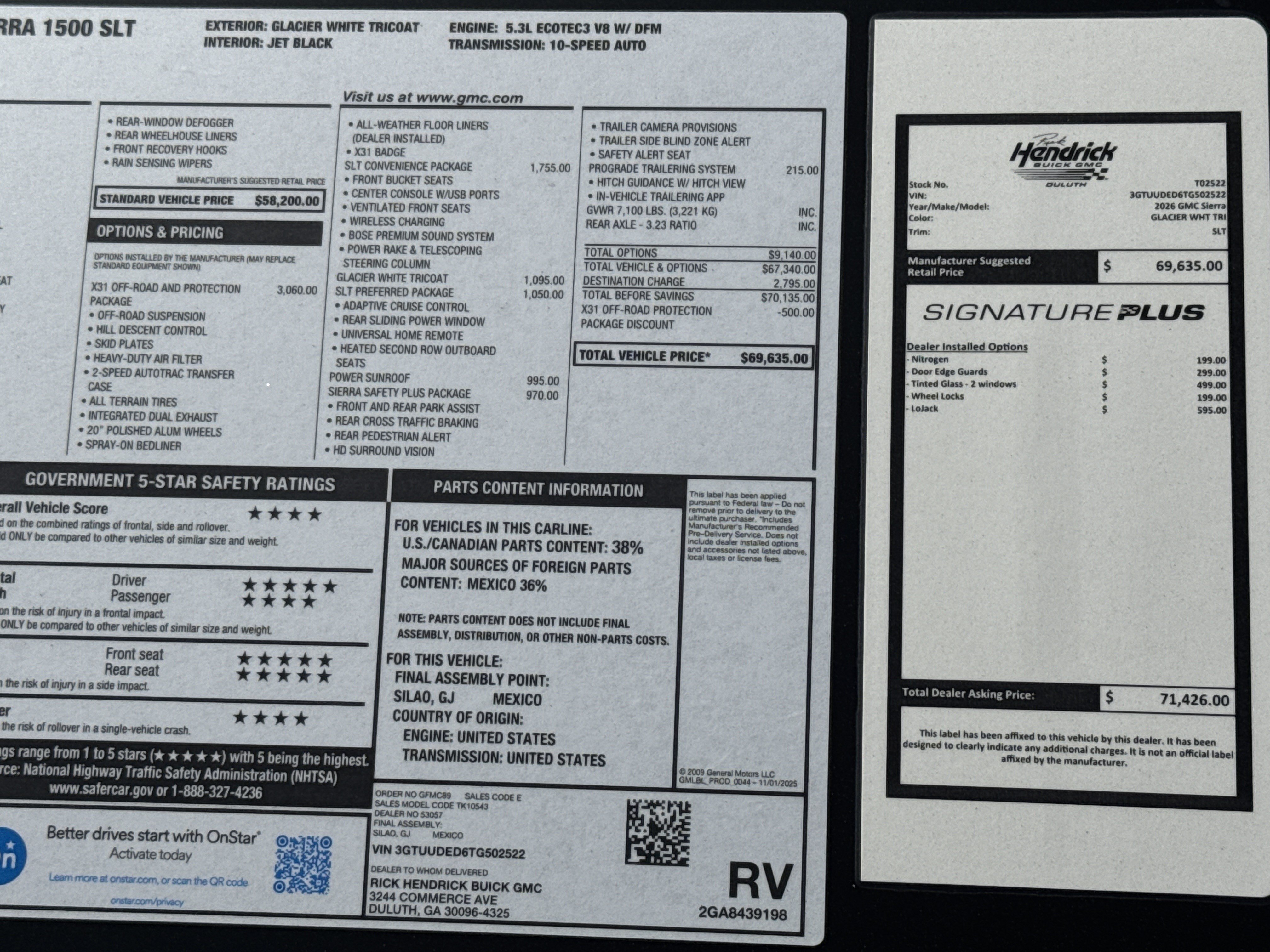 New 2026 GMC Sierra 1500 SLT AWD/4WD image 38