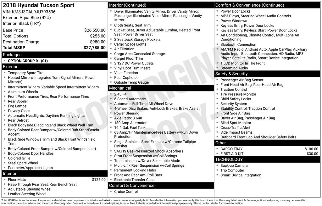 Used 2018 Hyundai Tucson Sport image 38