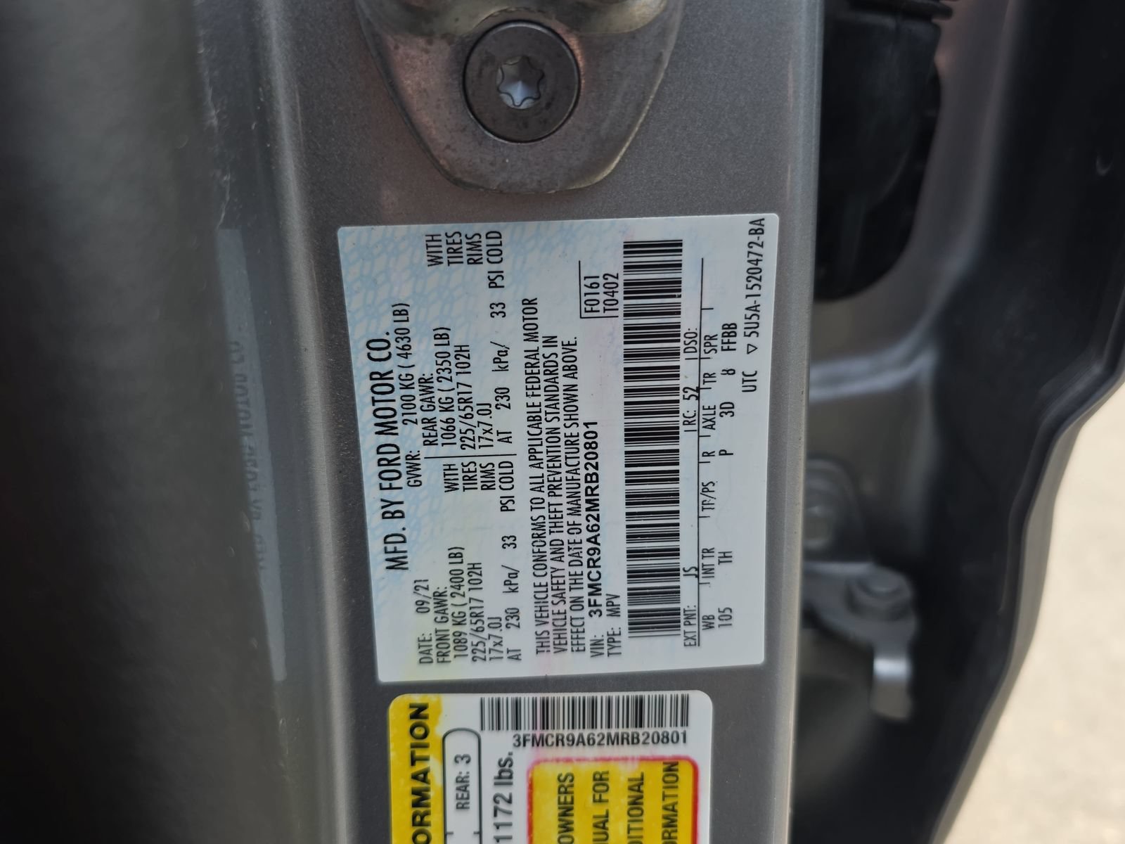Used 2021 Ford Bronco Sport AWD/4WD image 32