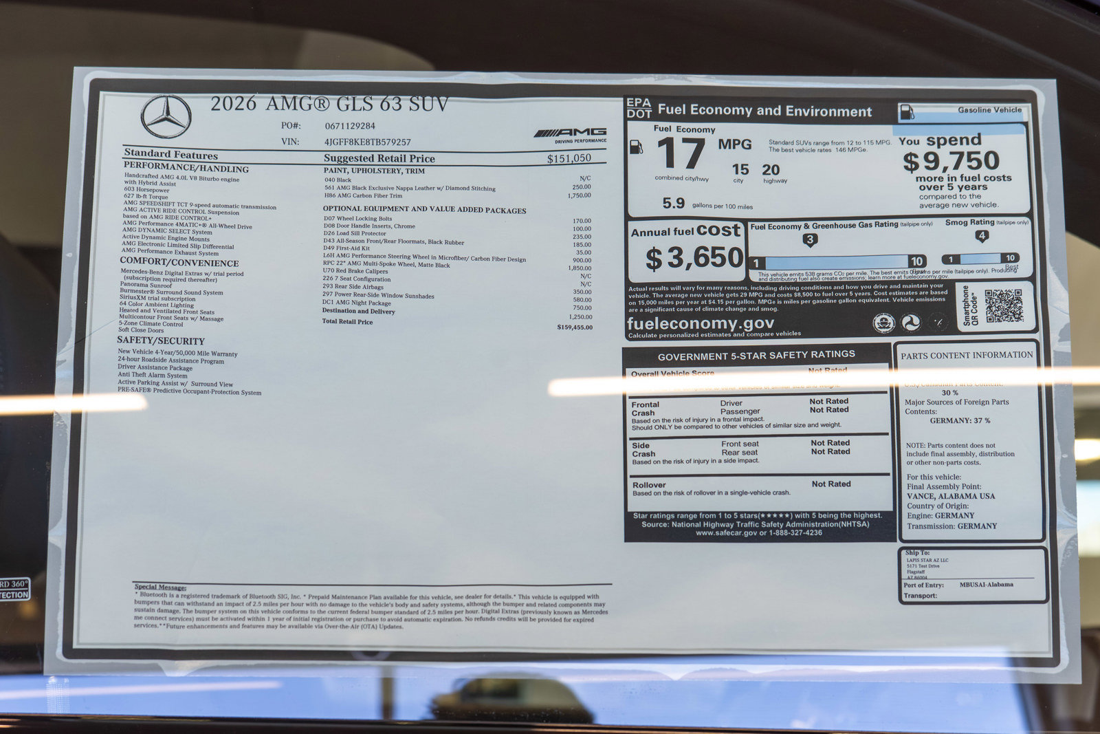 New 2026 Mercedes-Benz GLS 63 AMG 4MATIC image 36