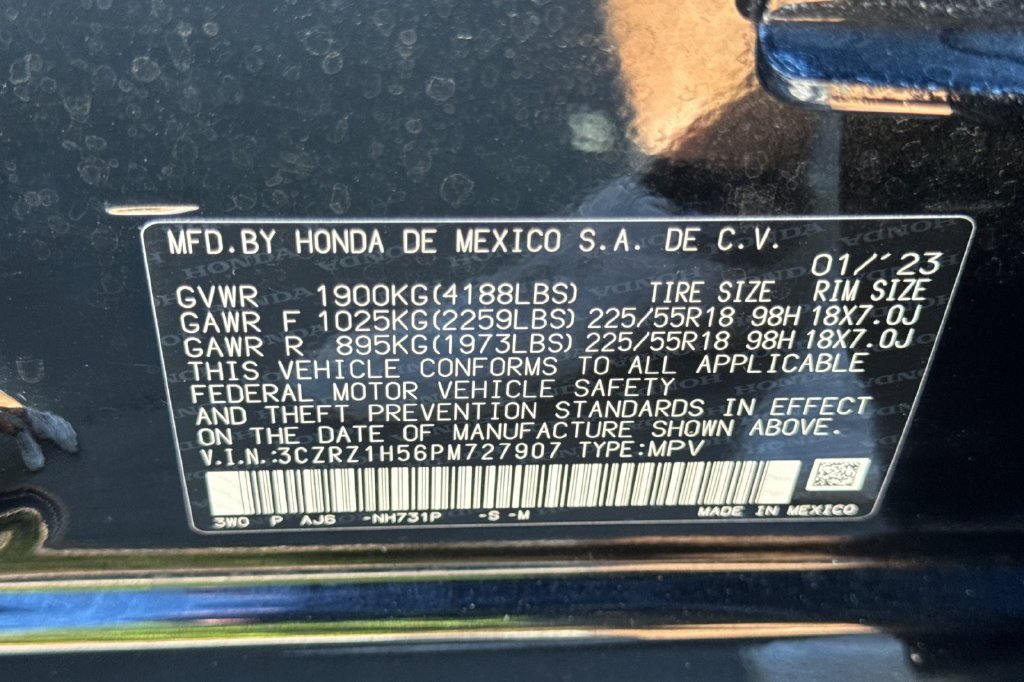 Certified 2023 Honda HR-V Sport image 28