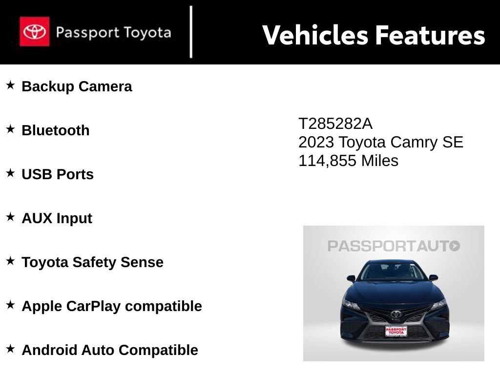 Used 2023 Toyota Camry SE FWD image 10
