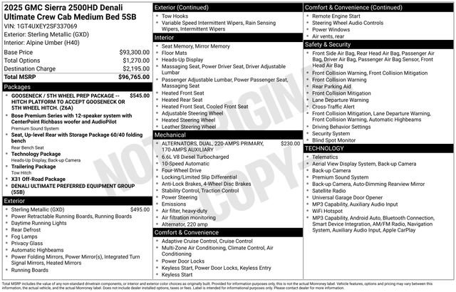 Certified 2025 GMC Sierra 2500 Denali Ultimate AWD/4WD image 46