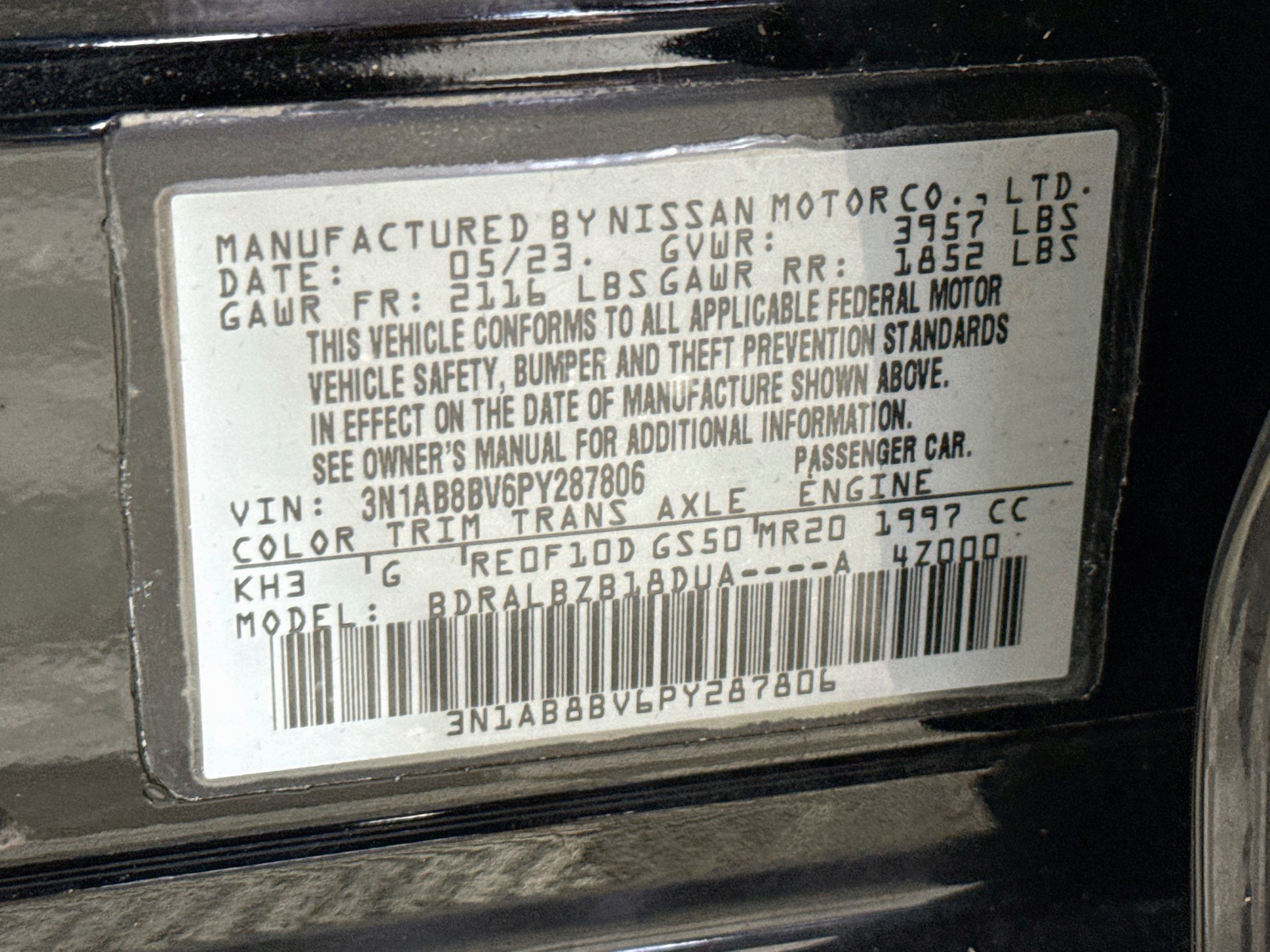 Used 2023 Nissan Sentra S FWD image 40