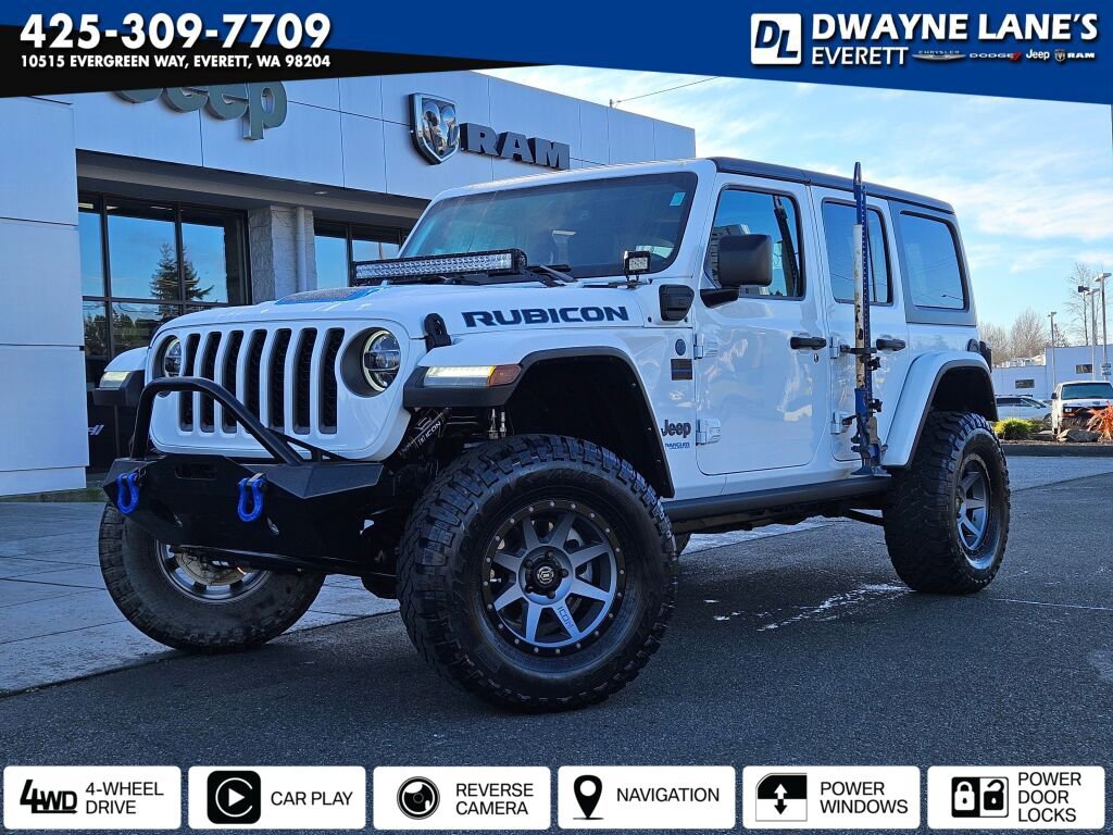 Used 2021 Jeep Wrangler Unlimited Rubicon 4xe image 1