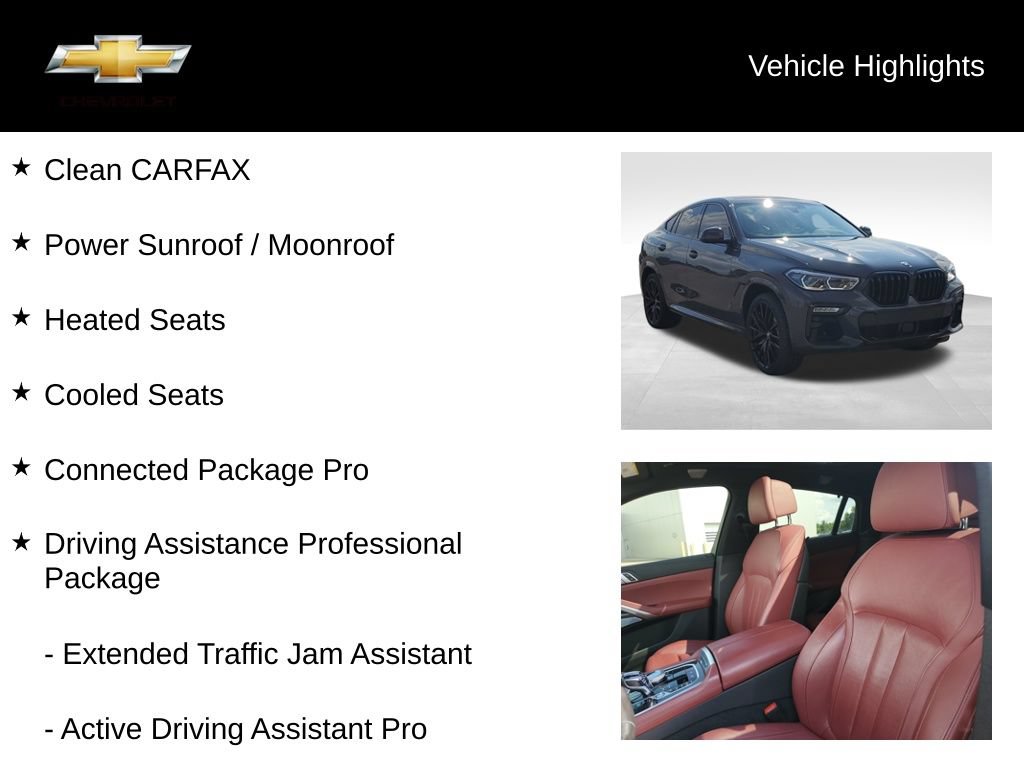 Used 2021 BMW X6 M50i w/ Executive Package AWD/4WD image 18