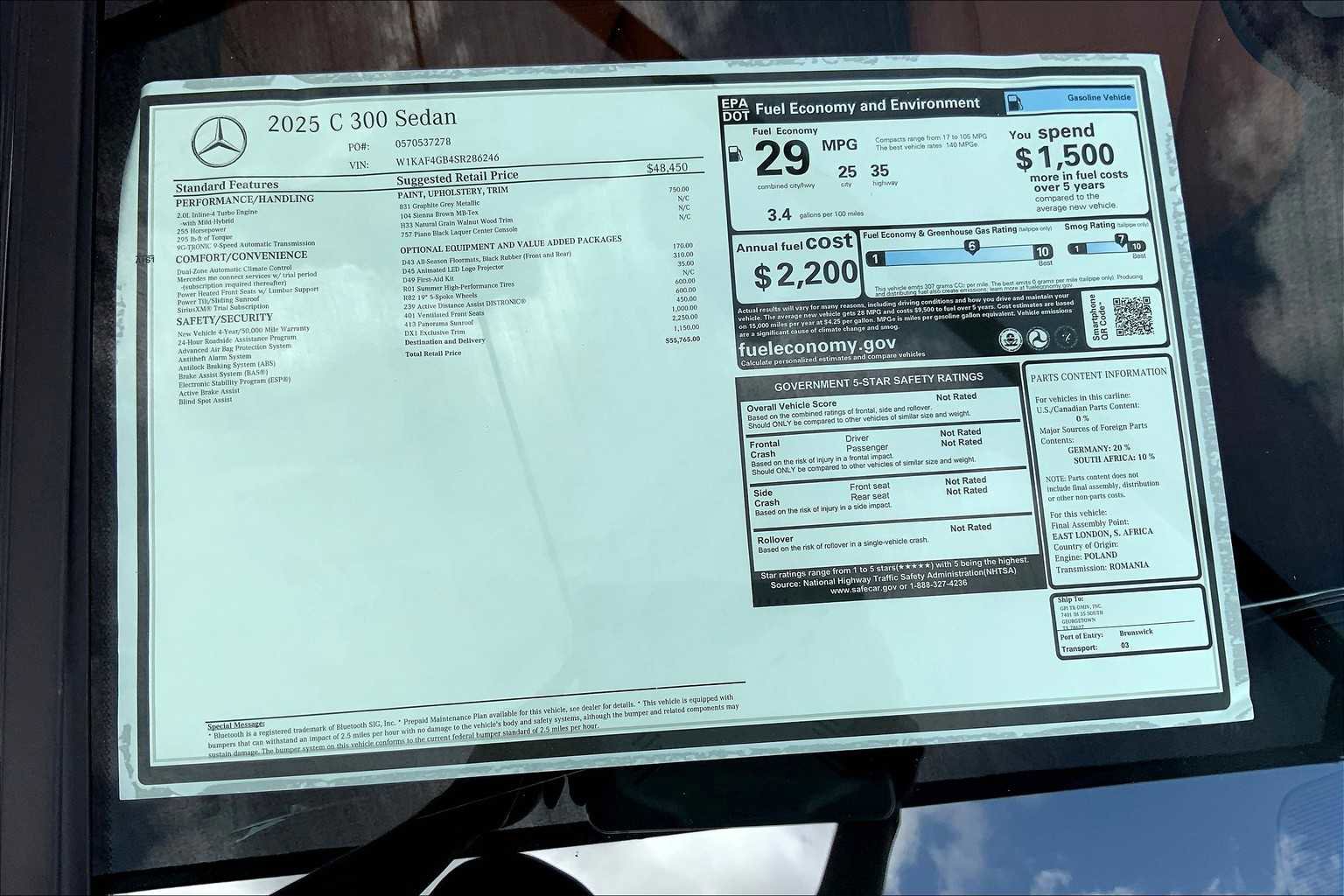 New 2025 Mercedes-Benz C 300 C 300 image 22