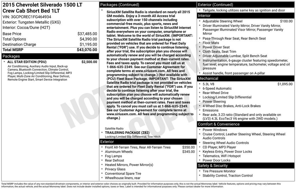 Used 2015 Chevrolet Silverado 1500 LT w/ All Star Edition image 20