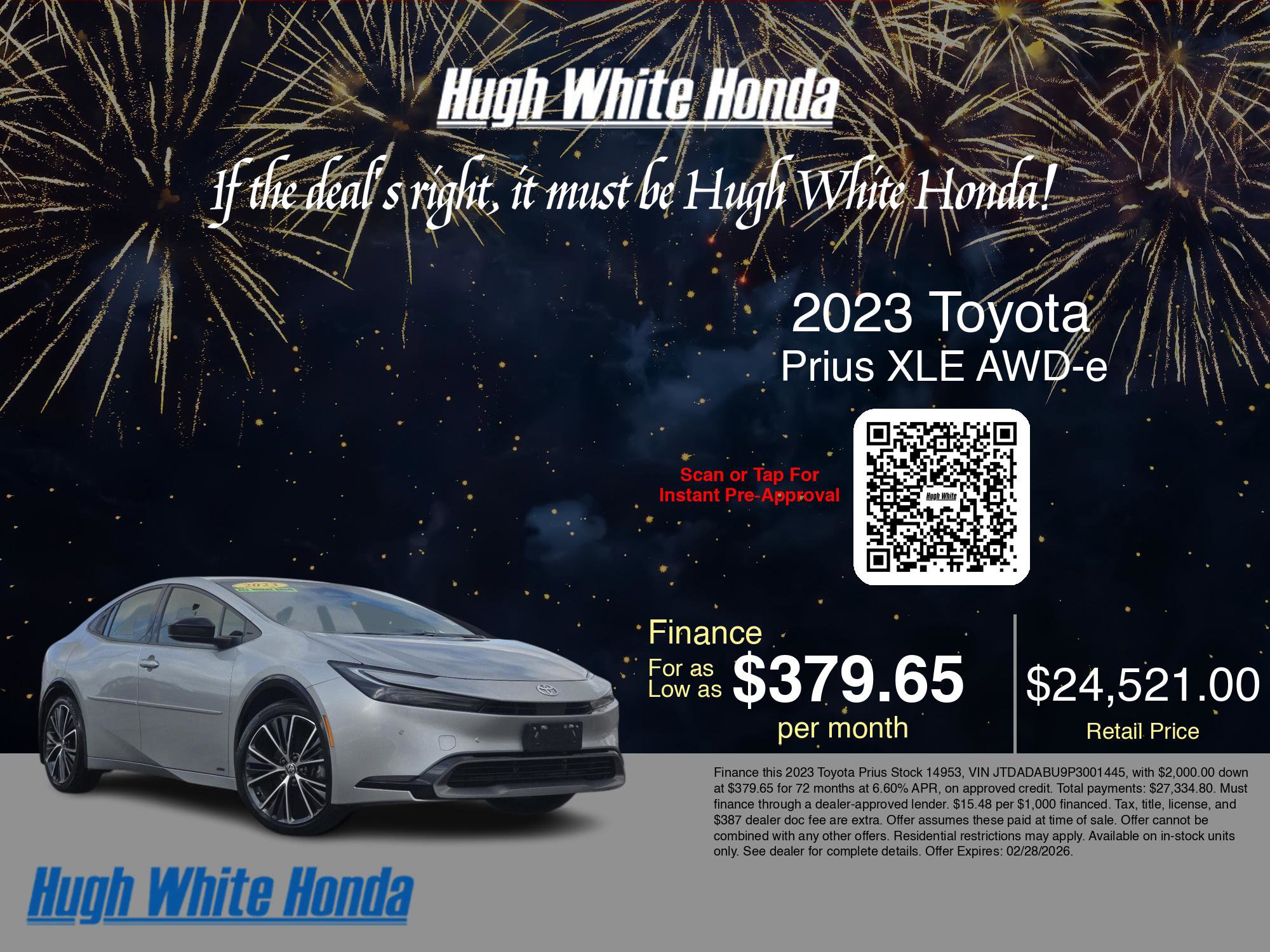 Used 2023 Toyota Prius XLE image 3