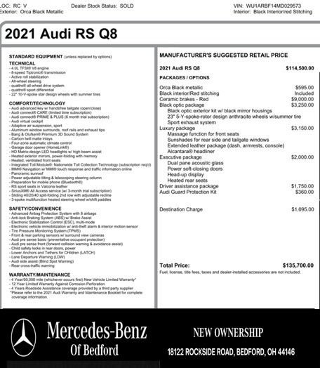 Used 2021 Audi RS Q8 AWD/4WD image 8
