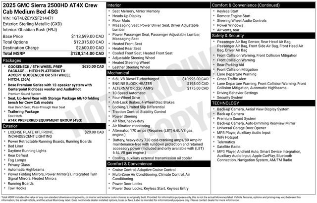 Certified 2025 GMC Sierra 2500 AT4X AWD/4WD image 42