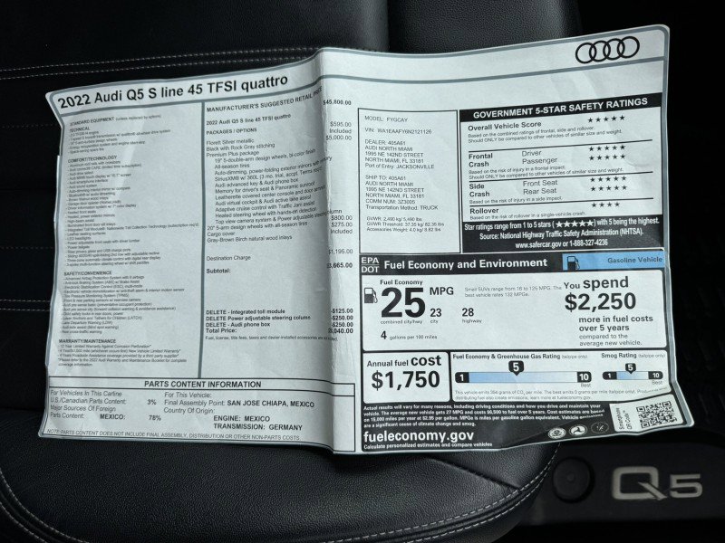 Used 2022 Audi Q5 2.0T Premium Plus w/ Premium Plus Package image 41