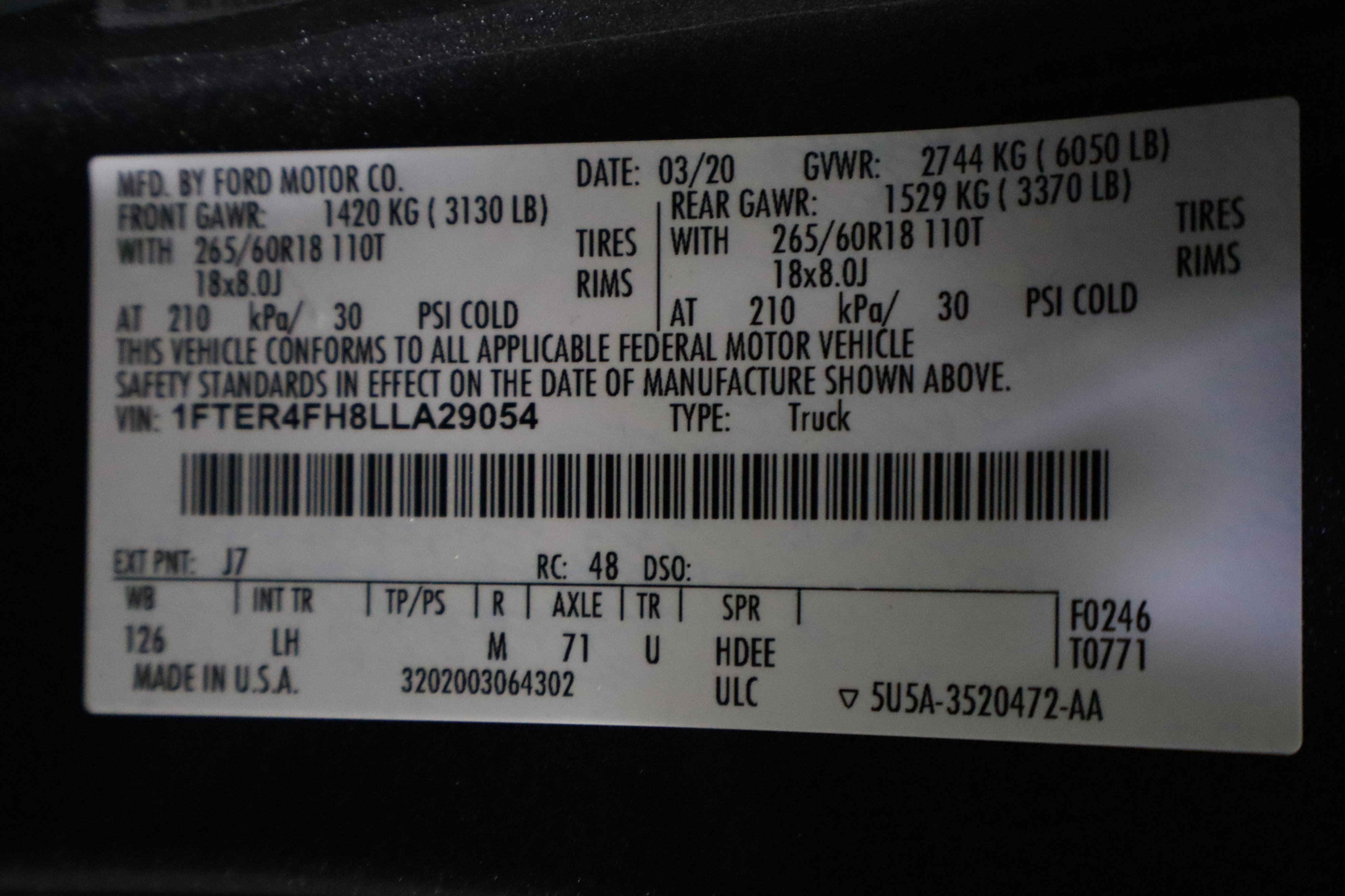 Used 2020 Ford Ranger XLT w/ Equipment Group 301A Mid image 33