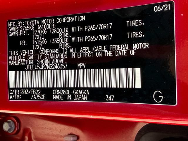 Used 2021 Toyota 4Runner SR5 RWD image 25