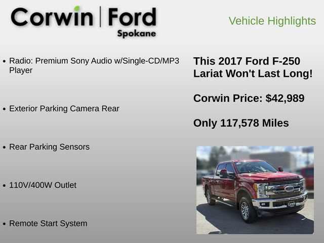 Used 2017 Ford F250 Lariat w/ Lariat Value Package AWD/4WD image 6