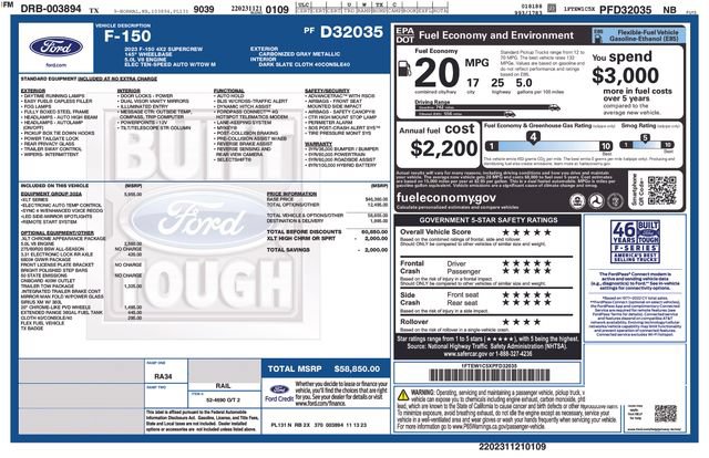 Certified 2023 Ford F150 XLT w/ Equipment Group 302A High RWD image 43