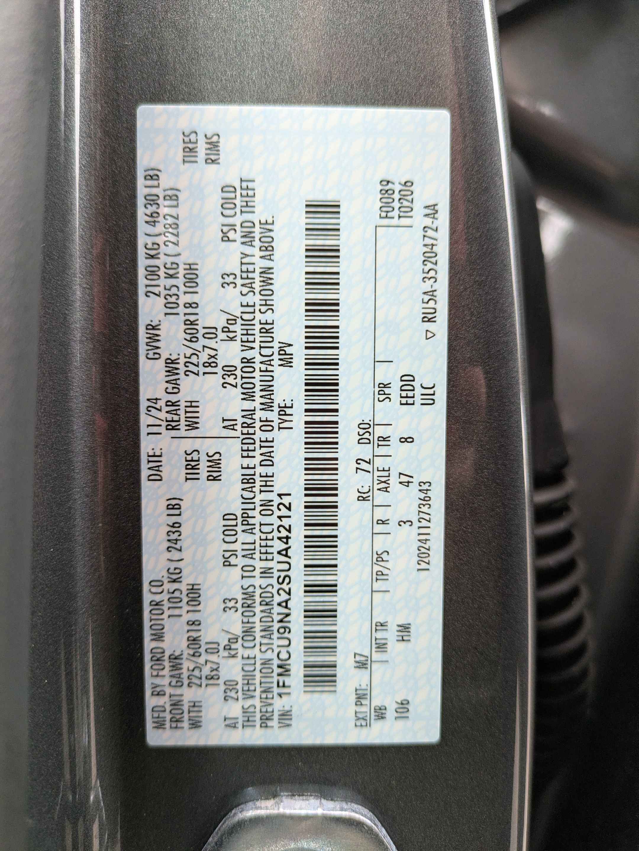 Used 2025 Ford Escape ST-Line Select image 24