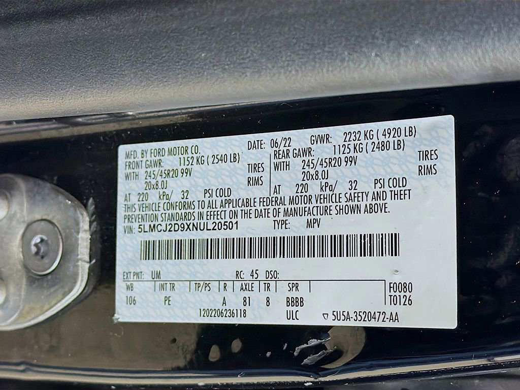 Used 2022 Lincoln Corsair Reserve w/ Elements Package image 41