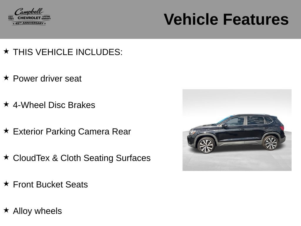 Used 2022 Volkswagen Taos SE FWD image 5