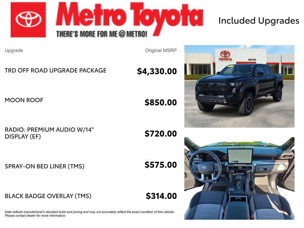 Used 2025 Toyota Tacoma TRD Off-Road w/ TRD Off Road Upgrade Package AWD/4WD image 4