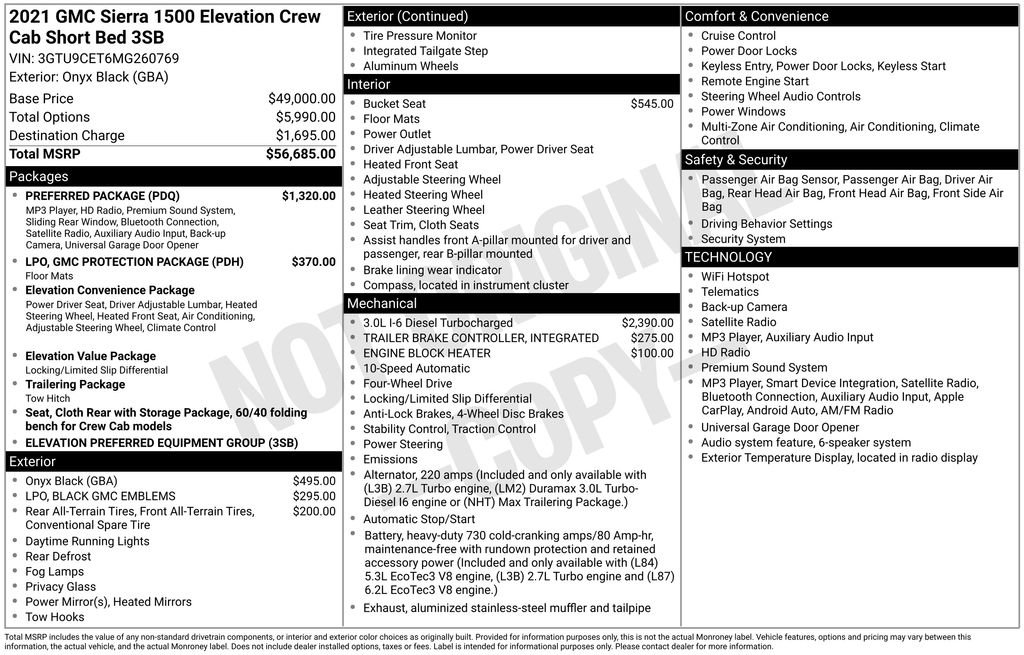 Used 2021 GMC Sierra 1500 Elevation w/ Preferred Package image 17