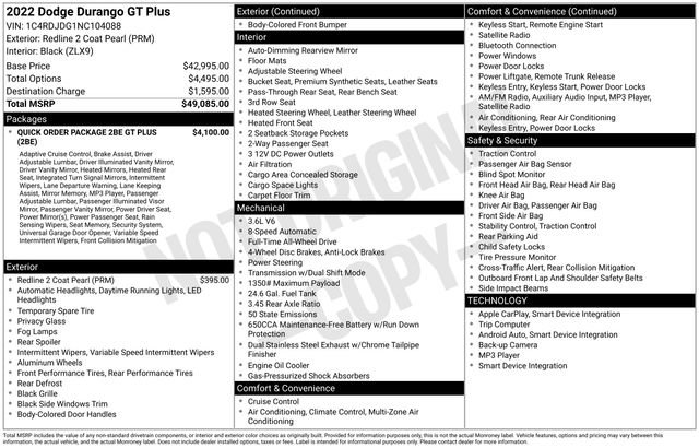 Used 2022 Dodge Durango GT image 5