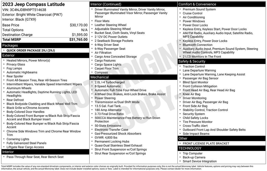 Used 2023 Jeep Compass Latitude image 37