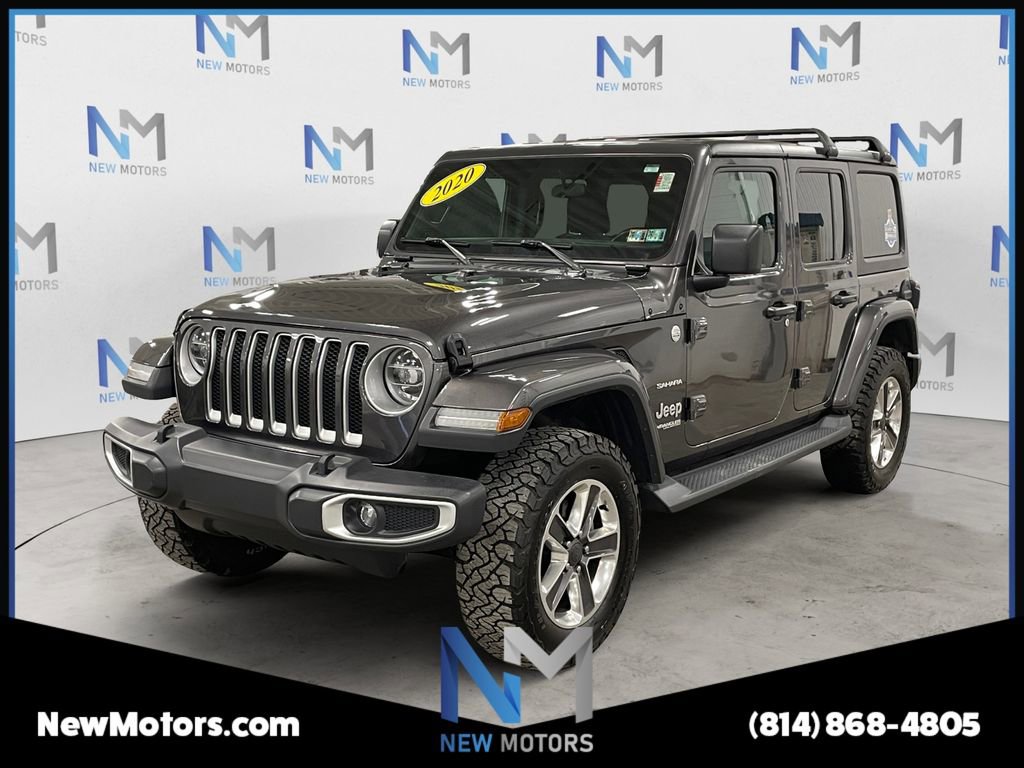 Used 2020 Jeep Wrangler Unlimited Sahara w/ LED Lighting Group AWD/4WD image 1
