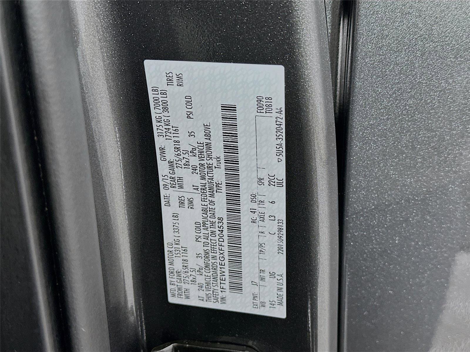 Used 2015 Ford F150 XLT w/ Equipment Group 302A Luxury image 30