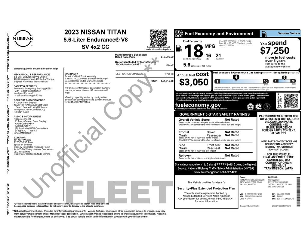 Certified 2023 Nissan Titan SV RWD image 29