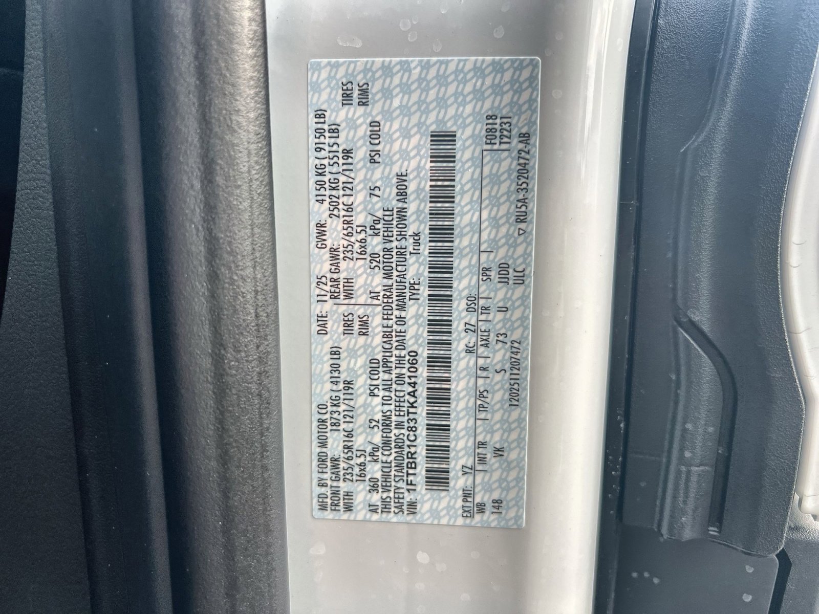 New 2026 Ford Transit 250 148 Medium Roof w/ Load Area Protection Package image 27