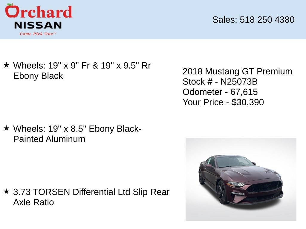 Used 2018 Ford Mustang GT Premium w/ Equipment Group 401A RWD image 28