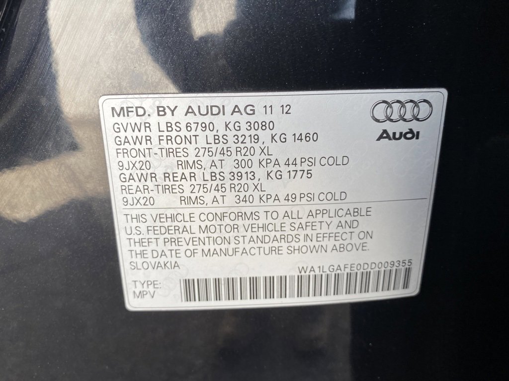 Used 2013 Audi Q7 3.0T Premium Plus w/ Premium Plus Pkg image 43