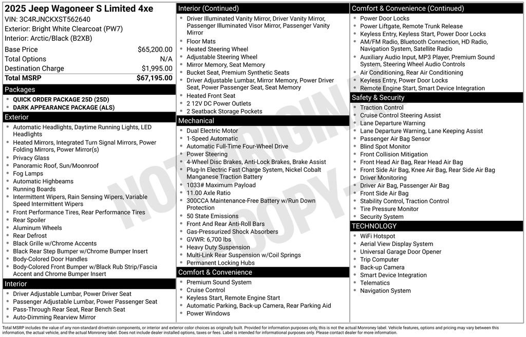 Used 2025 Jeep Wagoneer S Limited image 44