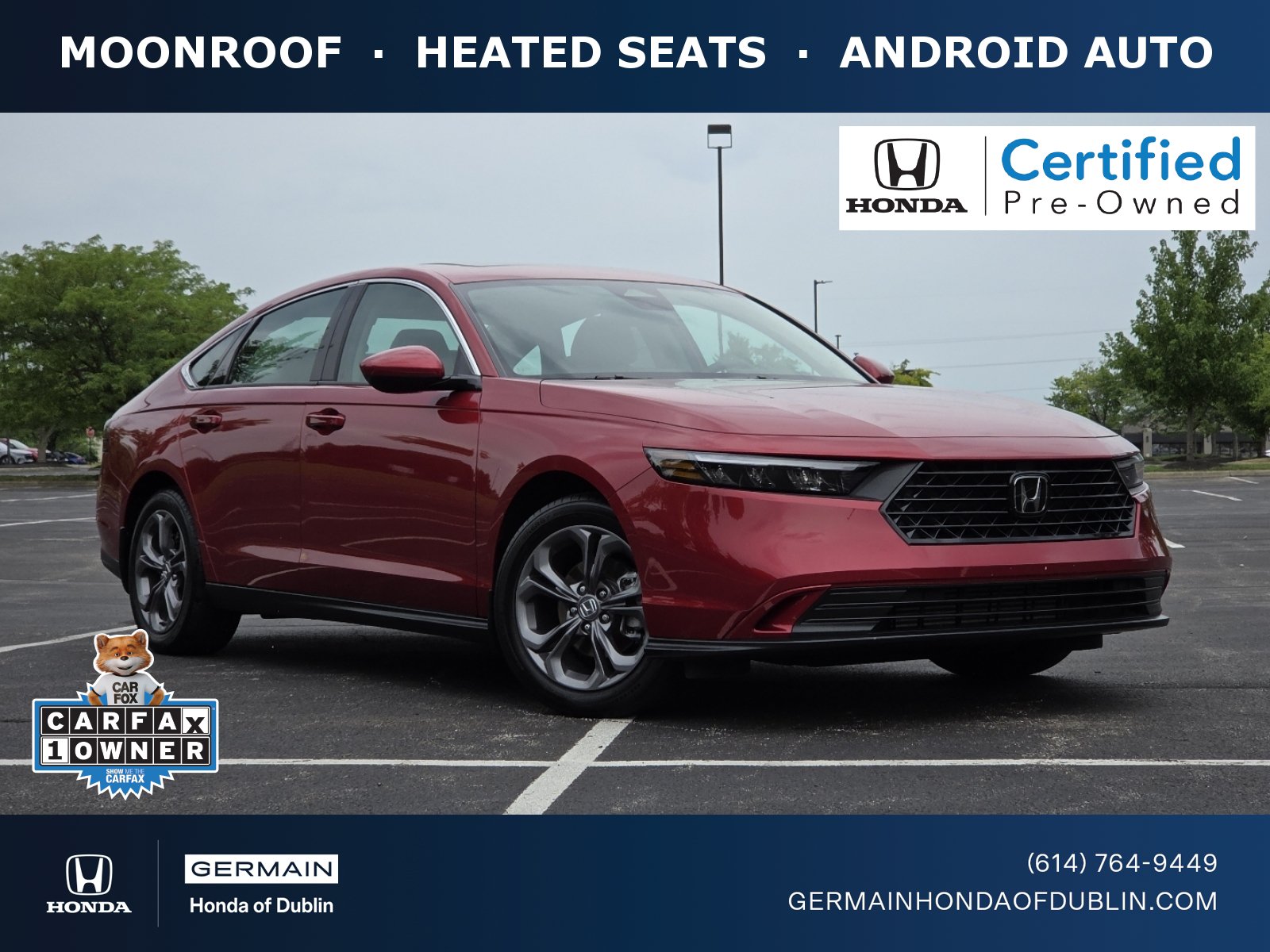 Certified 2024 Honda Accord EX