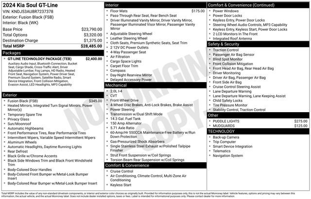 Used 2024 Kia Soul GT-Line w/ GT-Line Technology Package image 31