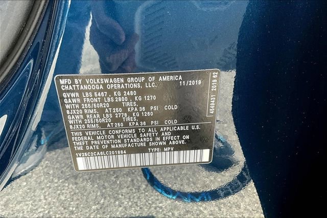 Used 2020 Volkswagen Atlas Cross Sport SE w/ Panoramic Sunroof Package image 16