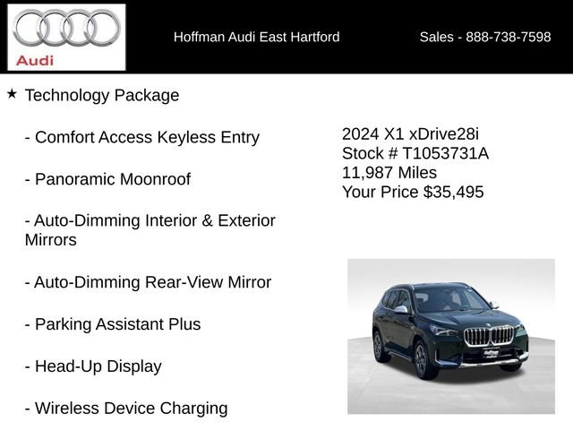 Used 2024 BMW X1 xDrive28i w/ Technology Package image 6