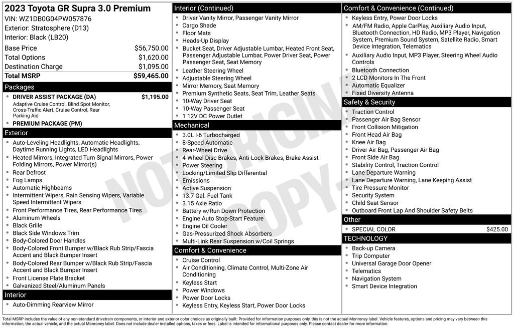 Used 2023 Toyota Supra Premium w/ Driver Assist Package image 27