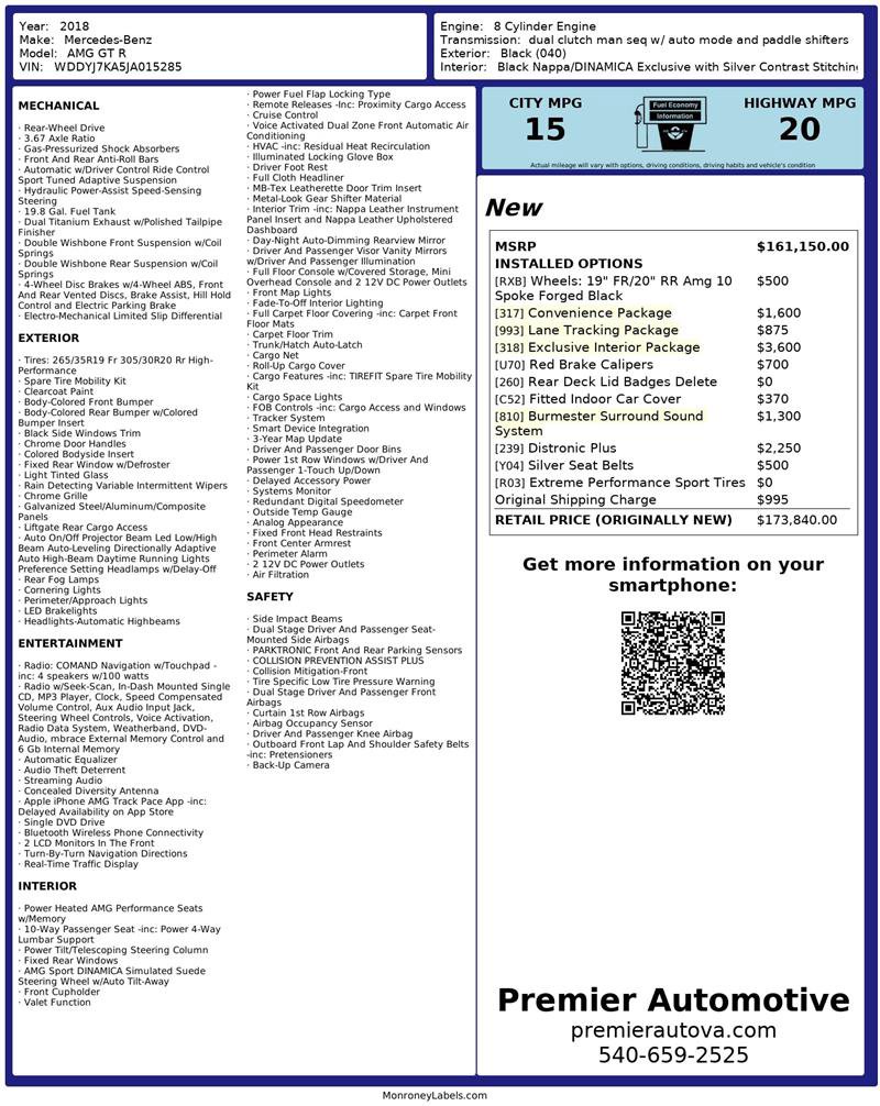 Used 2018 Mercedes-Benz AMG GT R image 2